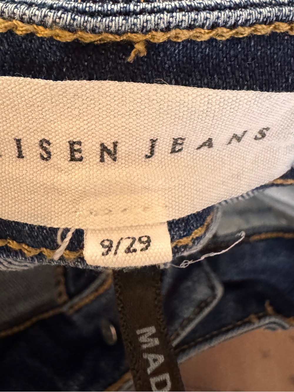 Risen High-Rise Blue Wide-Leg Jeans with side slit on legs - Picture 4 of 7